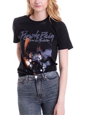 Purple Rain Graphic Tee - Black & Purple - Kids